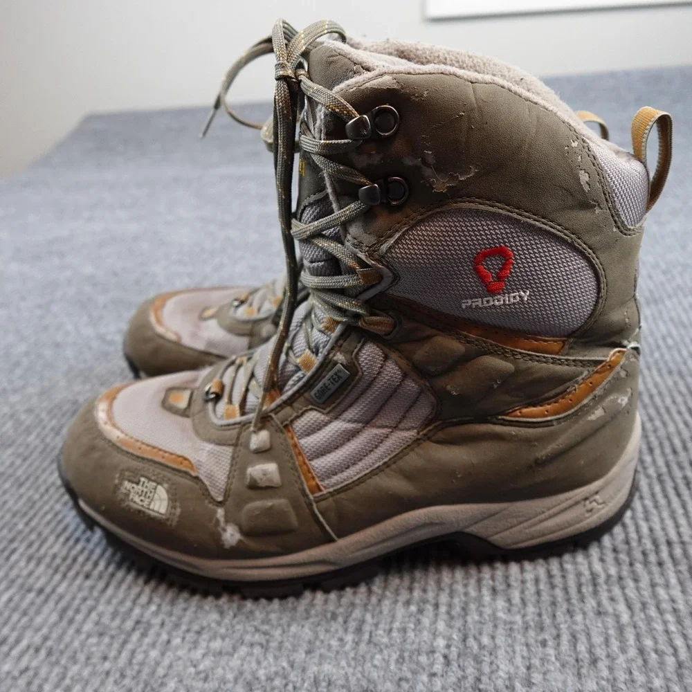The North Face Boots Mens Size 12 Brown Prodigy Goretex Insulated Winter Snow